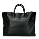 Sac Fourre-Tout en Cuir Noir pour Homme