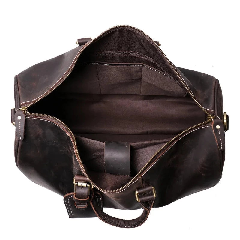 Sac Cuir Véritable 14 Pouces Homme - Sacoche Ordinateur Portable Professionnel - Bandoulière Réglable