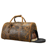 Sac de Voyage Cuir Femme Luxe Compartiment Chaussures