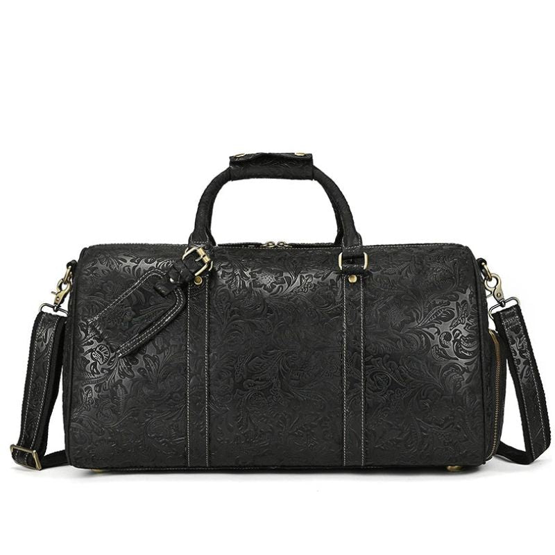 Sac de Voyage Cuir Noir Femme