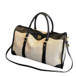 Sac de Voyage Femme Tendance Blanc et Noir