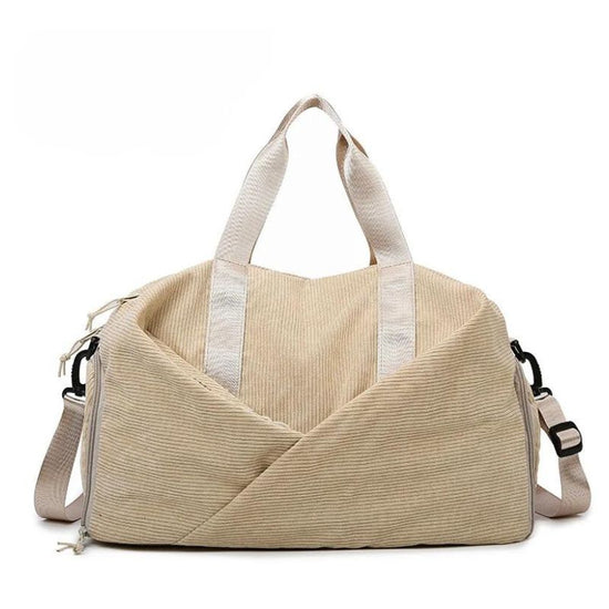 Sac de Sport Femme avec Compartiment Chaussure Kaki