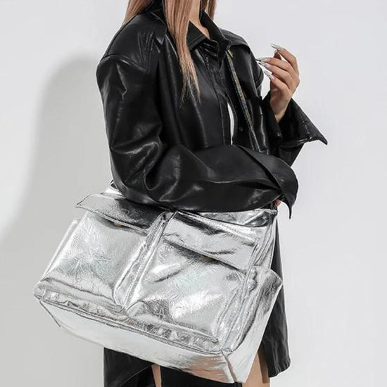Sac Bandoulière Femme Tendance Argent