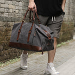 Sac Duffle Homme Gris