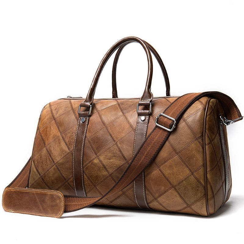 Grand Sac Cuir Marron Clair