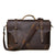 Sac Messenger Cuir Marron Foncé