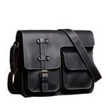 Besace Cuir Vintage Noir