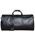 Grand Sac de Voyage en Cuir Noir