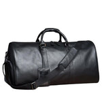 Grand Sac de Voyage en Cuir Noir Vachette