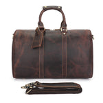 Grand Sac Cuir Homme Café Bandoulière