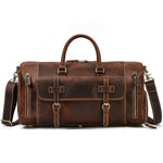 Sac voyage duffle cuir veritable