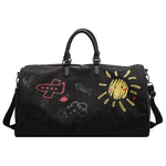 sac graffiti femme Noir