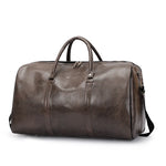 Sac de Voyage Femme Simili Cuir Marron