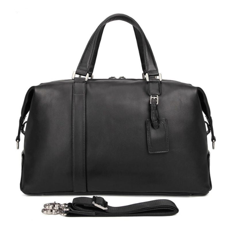 Sac Bandoulière en Cuir Noir