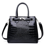 Sac Croco Femme Noir Chic