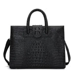 Sac à Main Noir Effet Croco