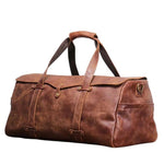 Sac Voyage Cuir Naturel Marron