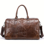 Sac de Voyage Cuir Vache Croco