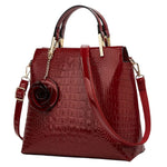 sac croco similicuir rouge