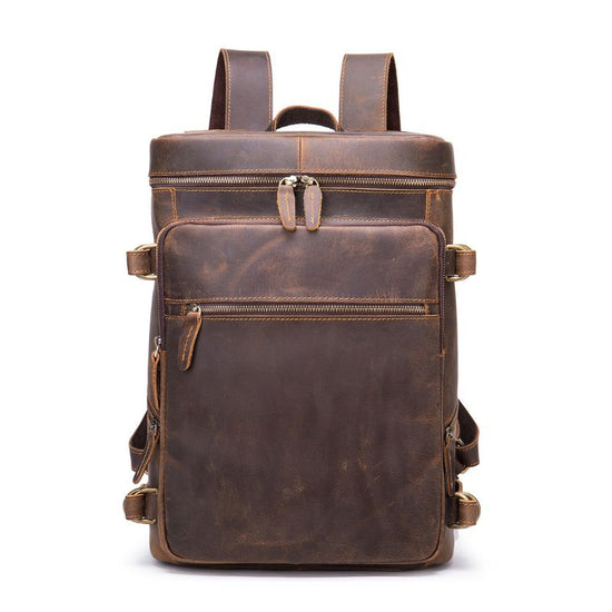 Sac à Dos Cuir Marron Vintage