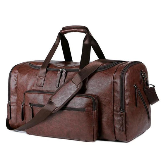 Sac Cabine Imitation Cuir Cafe