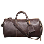 Sac 48H Cuir Marron Homme