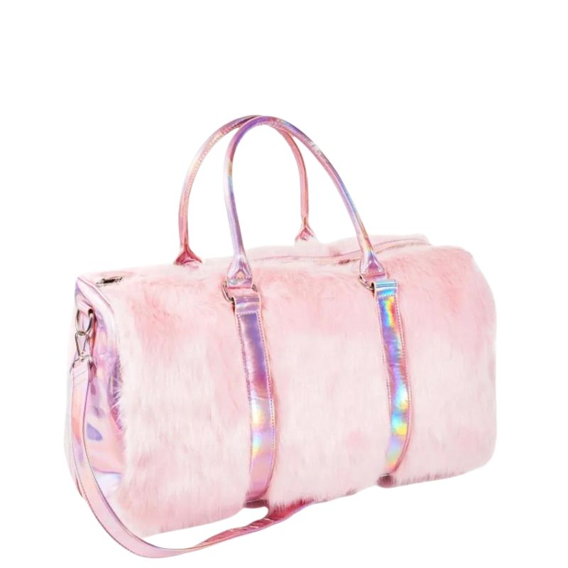 Sac Fourrure Rose Voyages Premium