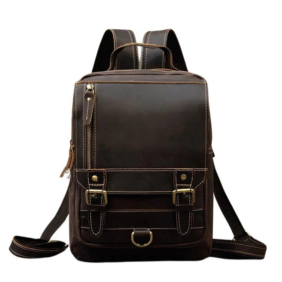 Petit Sac à Dos Cuir Marron Féminin