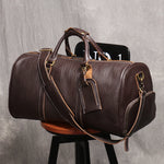 Sac 48H Cuir Marron Bandouliere