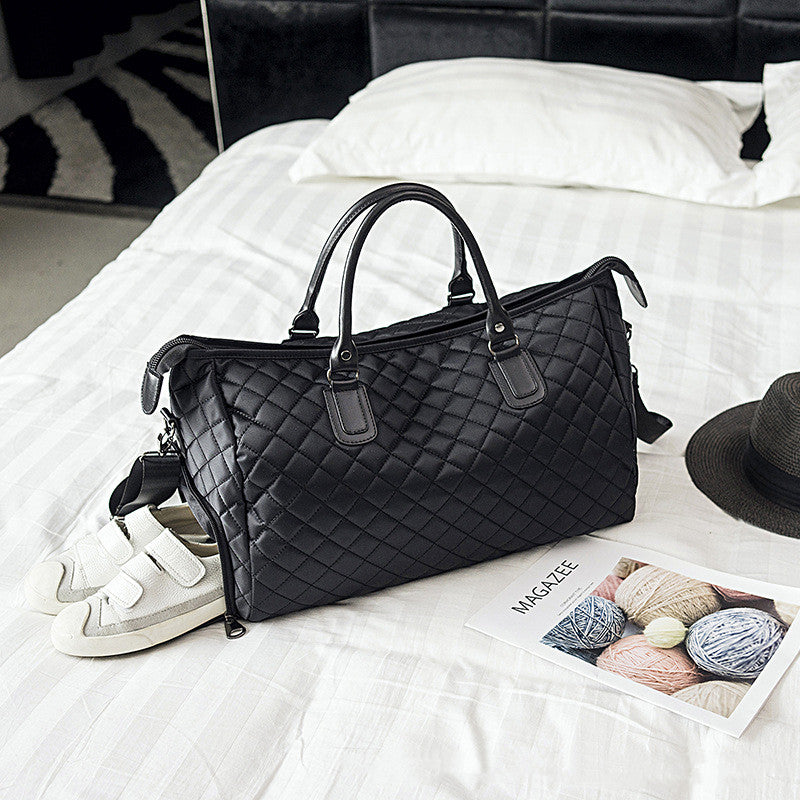 Sac à Dos Femme Matelassé Métallique - Grande Capacité, Multi Poches Pour Voyage Ou École - 5